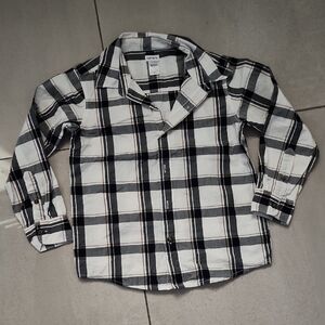 Carter's Black and White Checkered Kids Shirt